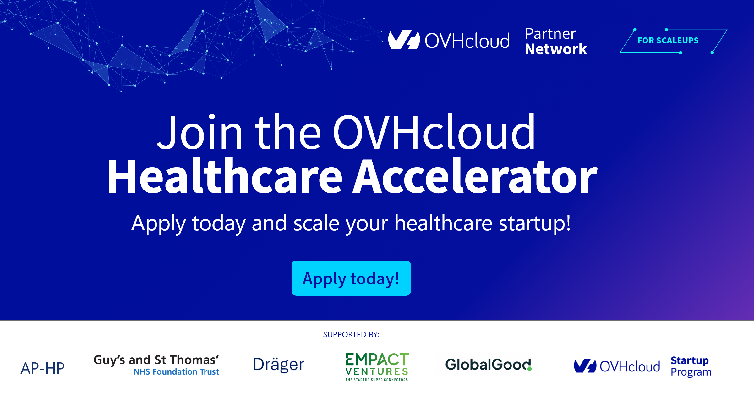 OVHcloud launches Healthcare Accelerator for scaleups