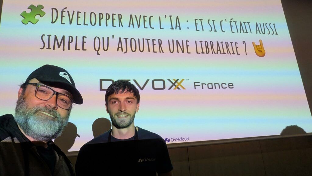 Stéphane Philippart and Mathieu Busquet speaking at Devoxx France 2026