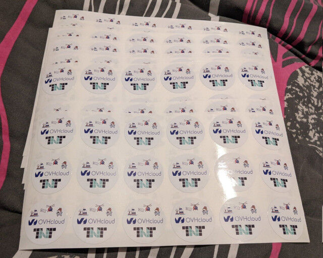 Stickers, stickers everywhere...